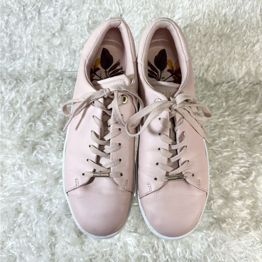 Ted Baker Leather Casual Sneakers- Indre Pink Women’s Size 9.5